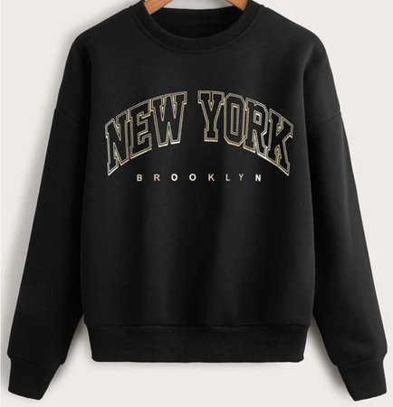 sweater negro NY shein