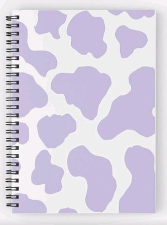 Preppy cow print notebook