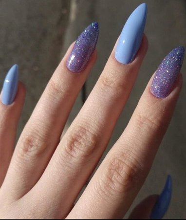 Blue / Purple Nails