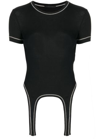 Helmut Lang curved-hem Cropped T-shirt - Farfetch