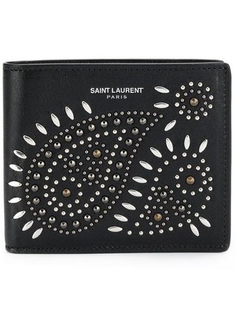 Saint Laurent embellished paisley wallet
