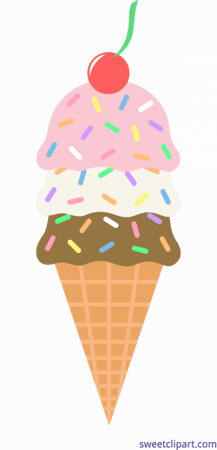 neapolitan ice cream cone