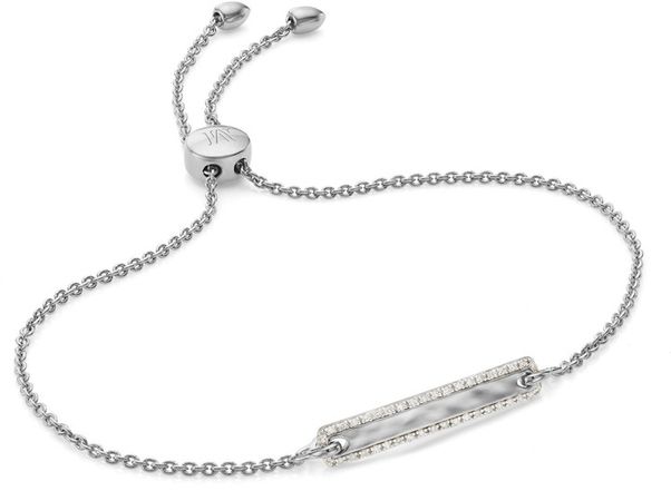 Havana Bar Diamond Pave Friendship Chain Bracelet