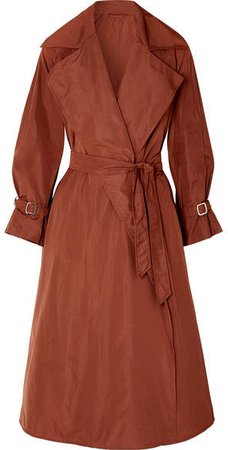 Shell Trench Coat - Brown