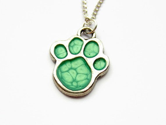 Green Cat Necklace