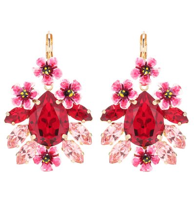 Crystal And Resin Floral Earrings | Dolce & Gabbana - mytheresa