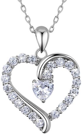 Billie Bijoux sterling silver infinity heart necklace