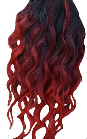 ombré red hair