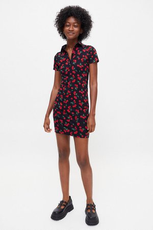 Motel Jeeves Collared Mini Dress | Urban Outfitters