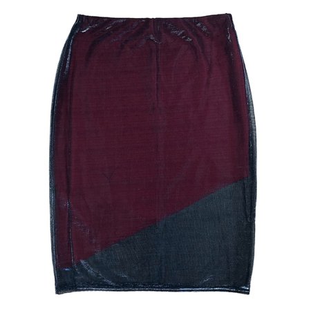 1990’s Asymmetric, Micro Mesh Glitter Skirt • Brand:... - Depop