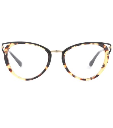 Prada Tortoiseshell Cat-eye Glasses | ModeSens