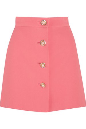 Miu Miu | embellished cady mini skirt