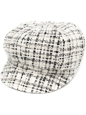 Dolce & Gabbana tweed baker boy hat
