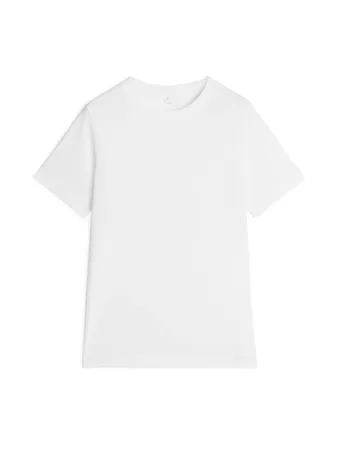 Crew-Neck T-shirt - White - Tops - ARKET NO