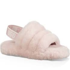 Ugg Pink Furry Slides