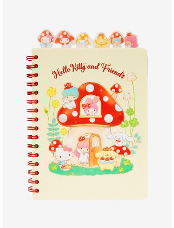 Sanrio Hello Kitty and Friends Mushroom Tab Journal | BoxLunch