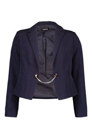 Chain Detail Tailored Blazer | Boohoo UK