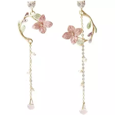 flower drop earrings - Google Search
