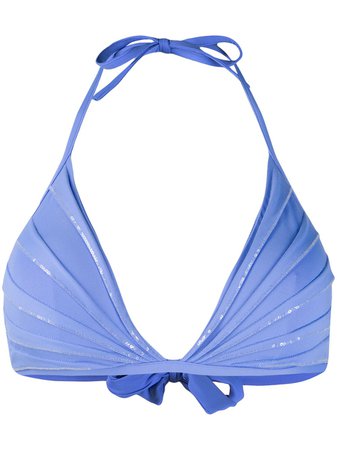 La Perla Sequin-Embellished Triangle Bikini Top Ss20 | Farfetch.com
