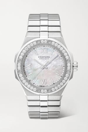 CHOPARD Alpine Eagle Automatic 36mm small stainless steel, mother-of-pearl and diamond watch