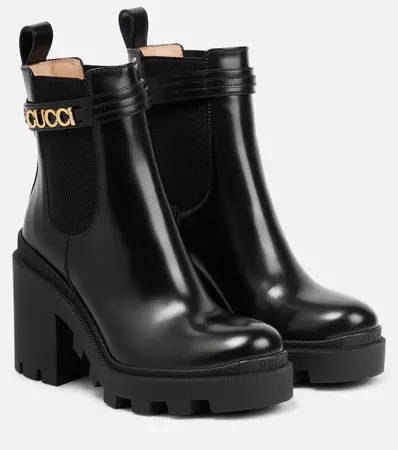 gucci black boots