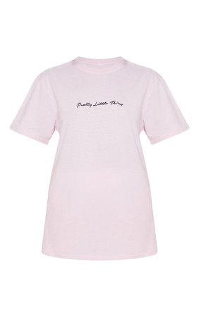 PRETTYLITTLETHING Khaki Slogan Oversized T Shirt | PrettyLittleThing