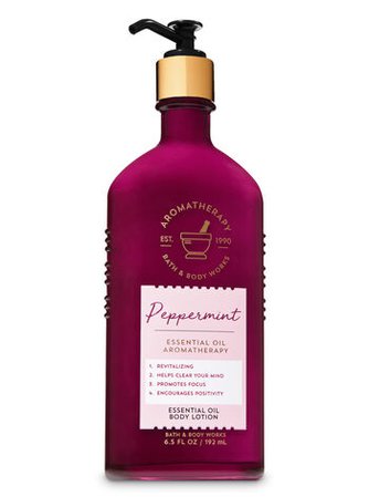 Peppermint Essential Oil Body Lotion - Aromatherapy | Bath & Body Works