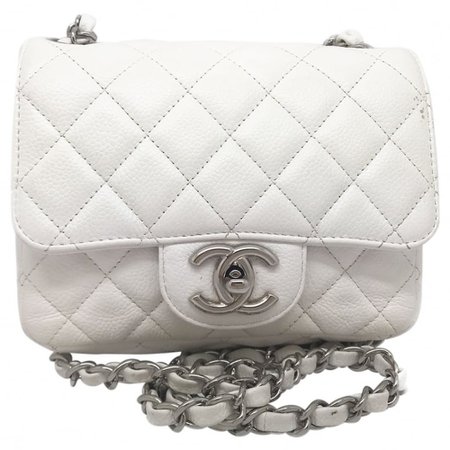 Bolsos de mano Chanel Blanco de en Cuero - 6960488