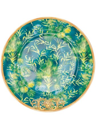 Versace Home jungle-print Round Plate (30cm) - Farfetch