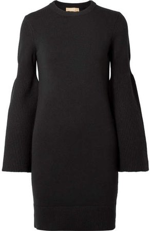 Cashmere-blend Dress - Black