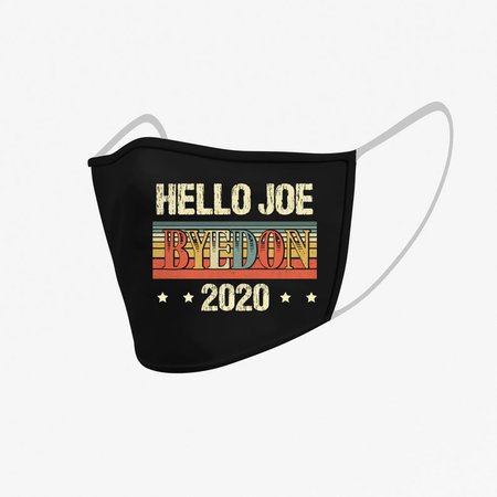 Hello Joe Biden 2020 Face Mask Retro Vintage Biden Anti Trump | Etsy