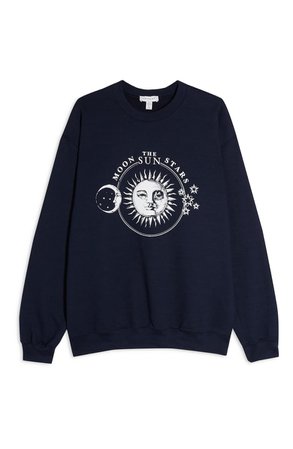 Topshop Moon & Stars Graphic Sweatshirt | Nordstrom