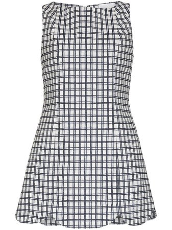 Lisa Marie Fernandez check-pattern Scalloped Mini Dress - Farfetch