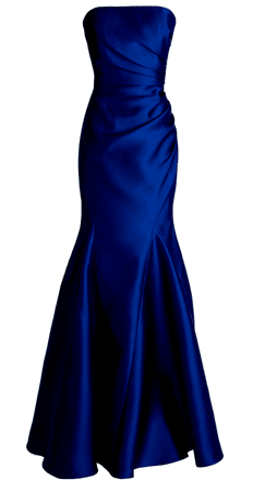 Royal blue gown