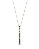 Baleigh Bright Silver Long Pendant Necklace in Sky Blue Illusion | Kendra Scott
