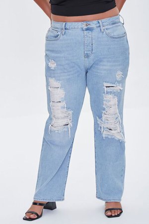 Plus Size High-Rise Relaxed Jeans