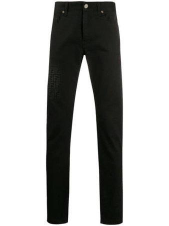 Fendi FF Embellished Skinny Jeans - Farfetch