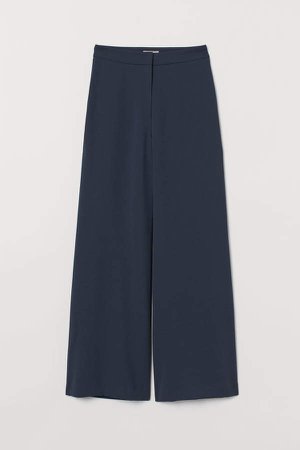 Wide-leg Pants - Turquoise