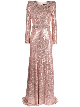 Jenny Packham Georgia sequin-embellished Gown - Farfetch