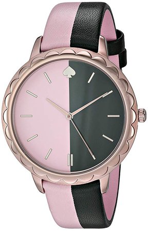 Amazon.com: kate spade new york Women's Stainless Steel Quartz Watch with Leather Strap, Multi, 15.3 (Model: KSW1530): Clothing