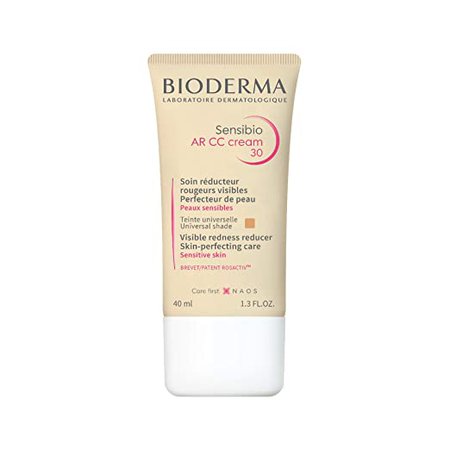 Amazon.com: Bioderma Bioderma - Sensibio - AR CC Cream - Visible Redness Reducing Cream - Skin Soothing and Moisturizing - for Sensitive Skin - 1.33 fl.oz: Premium Beauty