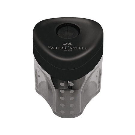 Apontador FABER-CASTELL c/ Depósito Mini Grip - Lojinha da Lívia