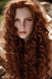 woman with curly ginger hair