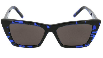YSL Saint Laurent Mica Cateye Sunglasses - Blue/Black