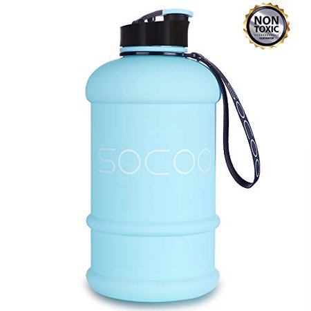 Amazon.com : SOCOO 2.2L Water Jug Motivational Workout Fitness Bottle/BPA-Free for Gym Athletic Outdoor Plastic Sports Large Bottle 77 Ounce /45OZ/35OZ : Sports & Outdoors