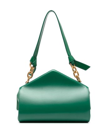 Shop green Bottega Veneta Tip top-handle bag with Express Delivery - Farfetch