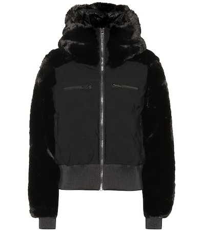 Chesery faux-fur short ski jacket