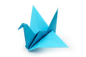 blue origami crane - Google Search