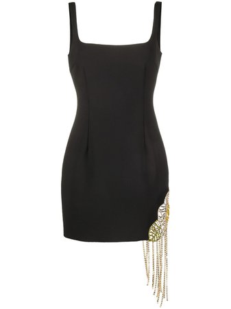AREA crystal-embellished Fitted Mini Dress - Farfetch