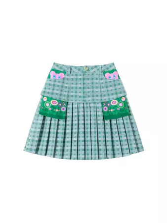 Plaid Pleated Skirt - tntntutu – ARCANA ARCHIVE